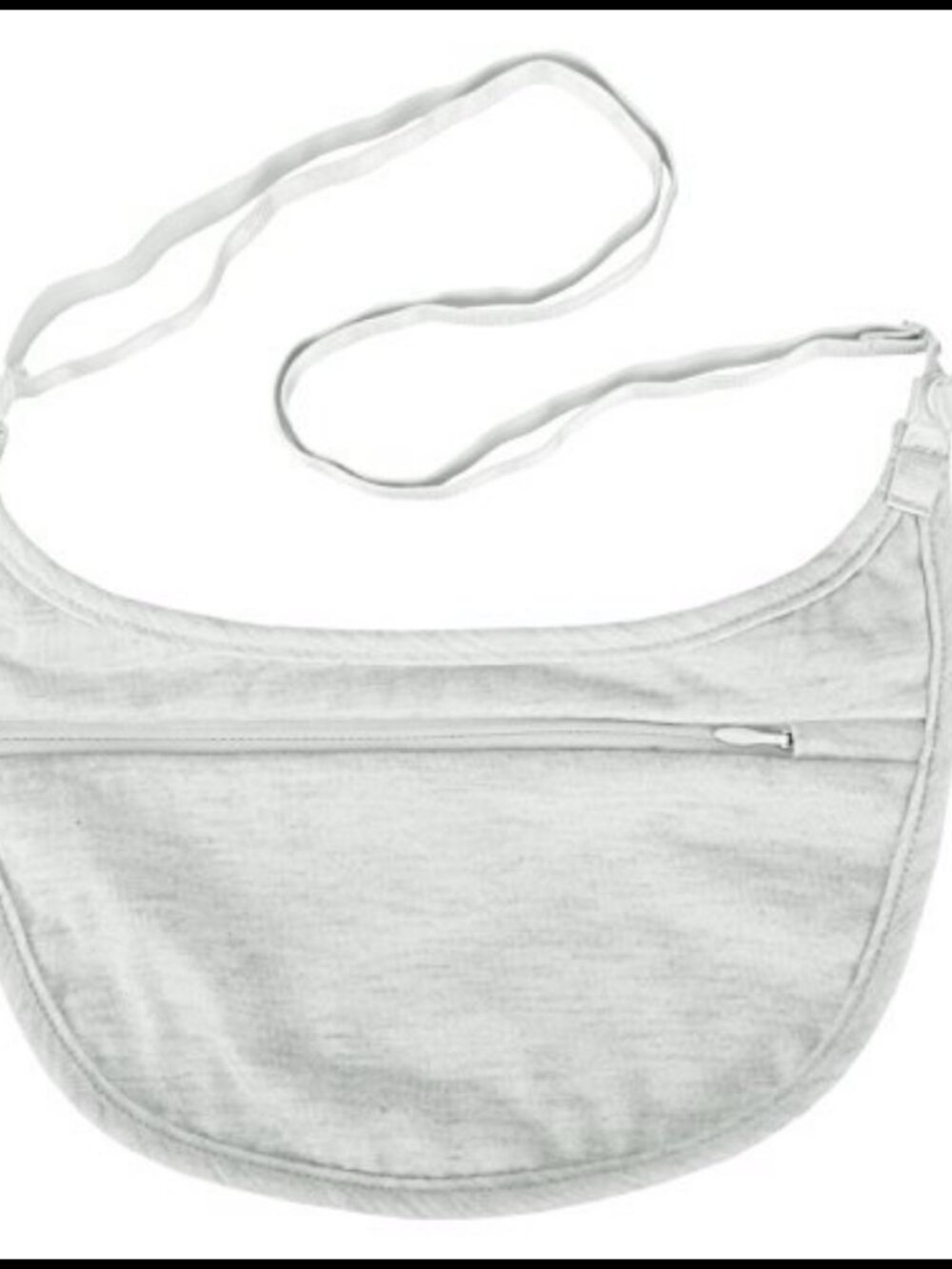 Travelon Undergarment Crossbody Pouch Cotton Blend Adjustable Waist Strap